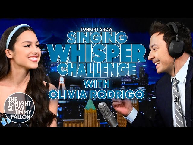 Singing Whisper Challenge with Olivia Rodrigo | The Tonight Show Starring Jimmy Fallon