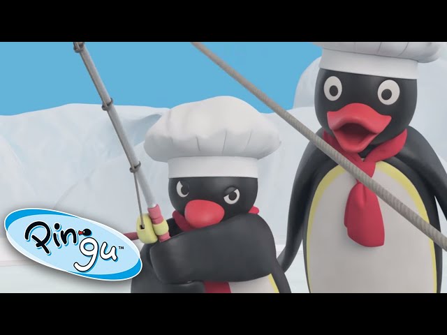 Pingu Goes Fishing With His Dad! @Pingu   | Pingu in the City | Cartoons for Kids