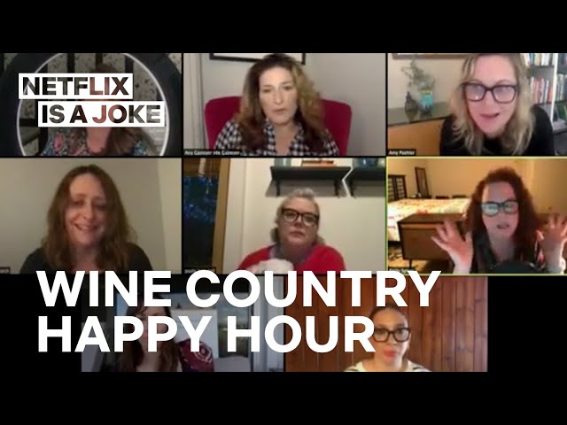 Amy Poehler Hosts Happy Hour with the Cast of Wine Country