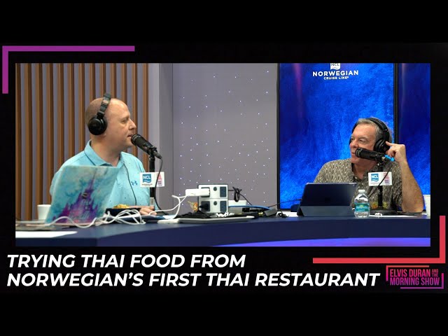 Trying New Thai Food From Norwegian’s First-Ever Thai Restaurant Sukhothai | Elvis Duran Exclusive