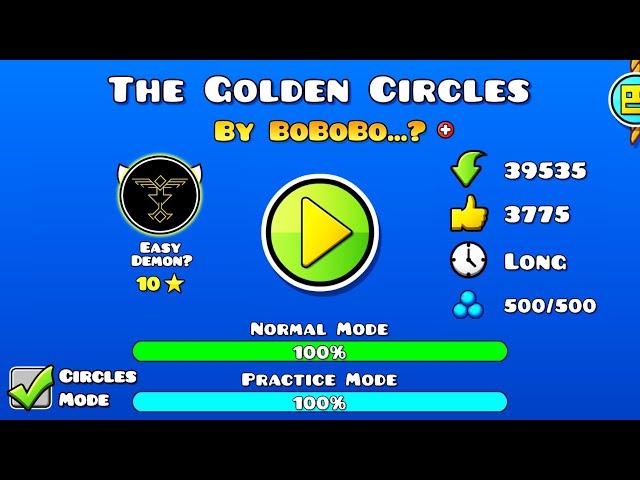 The Golden Circles | Geometry dash 2.11