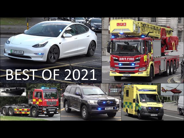 Fire Trucks, Police Cars & Ambulances responding - BEST OF 2021