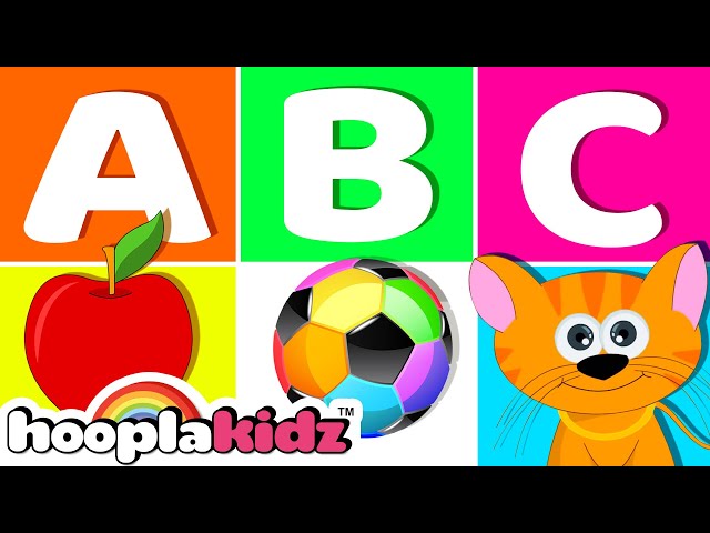Alphabet Song For Kids | Learn ABC | HooplaKidz Kids Songs