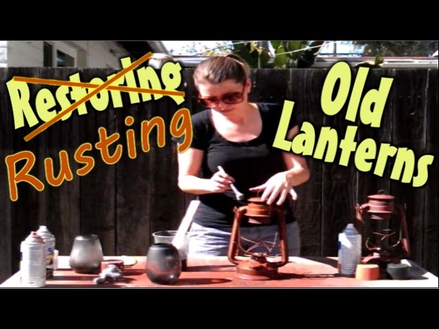 Make Metal Look Old & Rusty | Paint To Look Like Rusted Metal | Antique Look For New Lanterns