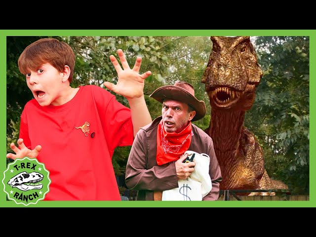 Giant T-Rex Dinosaur Escape! | T-Rex Ranch Dinosaur Videos for Kids