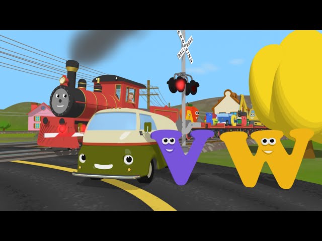 Learn about the Letters V and W - The Alphabet Adventure With Alice And Shawn The Train