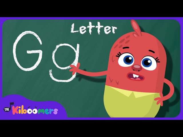 Letter G Song - THE KIBOOMERS Preschool Phonics Sounds - Uppercase & Lowercase Letters