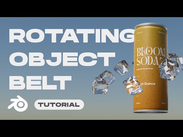 Make a Rotating Object Belt Animation - Blender 4.0