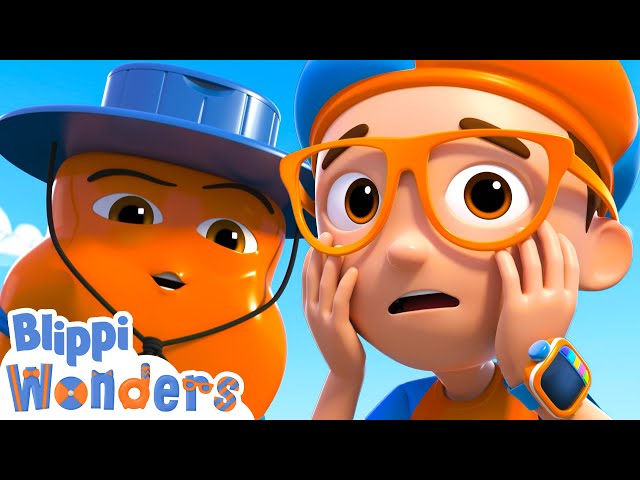Oh no ! Blippi can't find the Sunscreen ! | Blippi Wonders Educational Videos for Kids