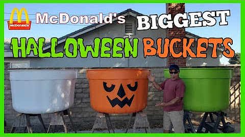 Making Giant McDonald's Happy Meal Boo Buckets