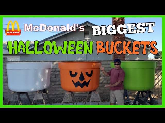 Making Giant McDonald's Halloween Happy Meal Boo Buckets - Part 3