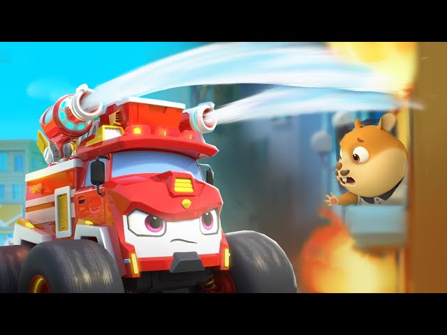 Fire Rescue Mission | Mosnter Fire Truck🚒| Monster Trucks | Car Cartoon & Songs | BabyBus