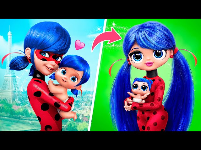 Miraculous Ladybug: From Baby to Mommy / 32 LOL OMG DIYs