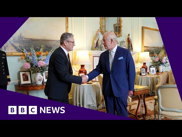 Keir Starmer officially becomes UK prime minister after audience with the King | BBC News