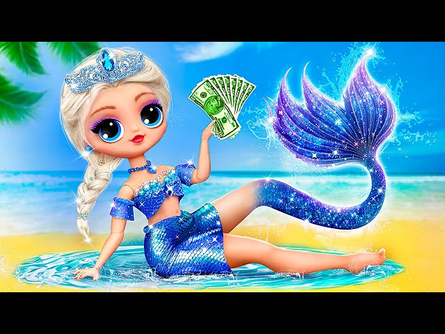 Rich Elsa Became a Mermaid? 30 Frozen DIYs for LOL OMG