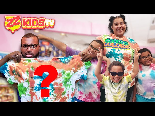 DIY Tie Dye Shirt Challenge with ZZ Kids TV