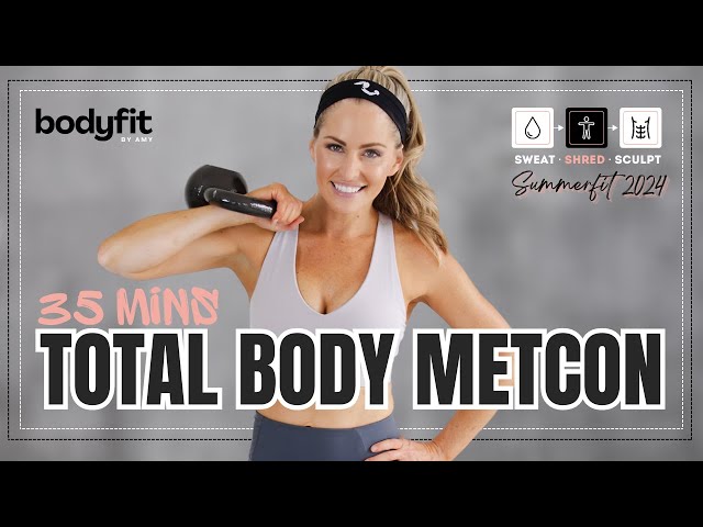 Boost Your Fitness With This 35-minute Total Body Weighted MetCon Work Out! - SHRED DAY 8