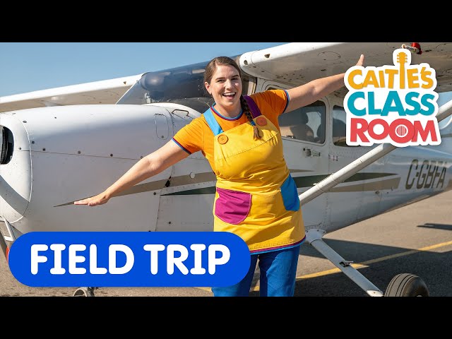Let's Fly In An Airplane! | Caitie's Classroom Field Trips | Learn About Planes!