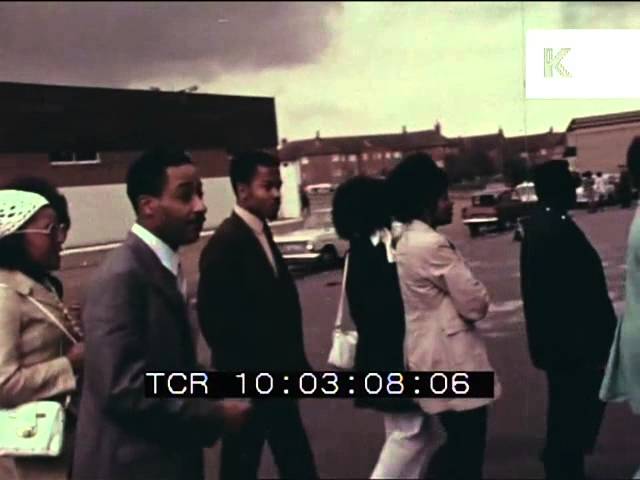 People arrive for London reggae festival - 1970s Black British and early skinheads