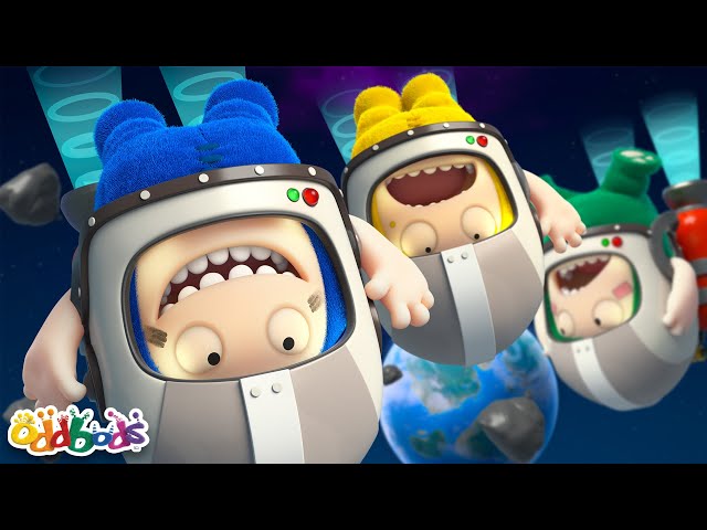 Oddbods! | Trash in Space! 🚀 | NEW Full Episode | Funny Cartoons for Kids