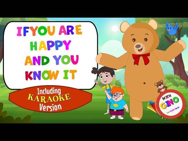 Song For Kids: If You Are Happy And You Know It (Karaoke Version) | Learn English by singing