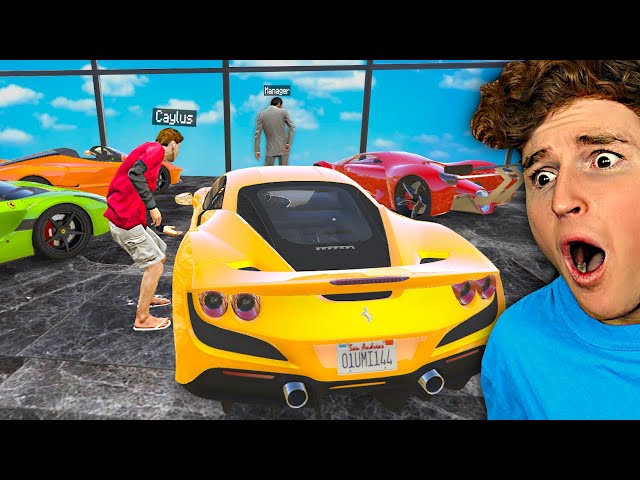 Stealing EVERY FERRARI From The DEALERSHIP In GTA 5 RP..