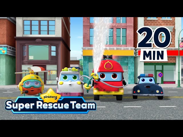 Emergency! Super Rescue Team to the Rescue!🚨 | Ep. 7~12 Compilation | Pinkfong Super Rescue Team