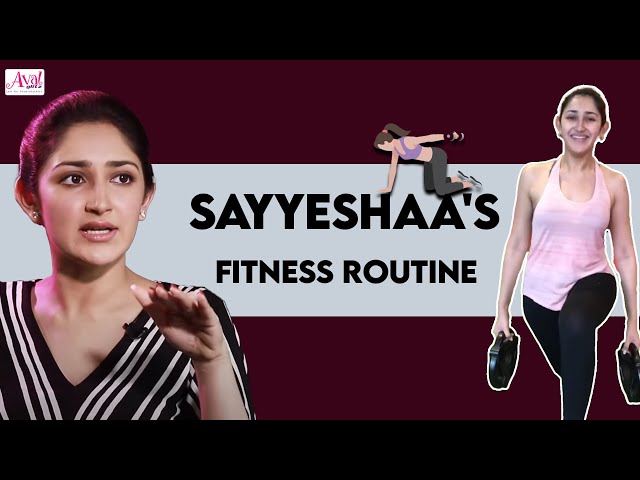 Simple Workout - Without Heavy Equipment | Sayyeshaa, Actor, Tamil, Arya, Fitness | AvalGlitz