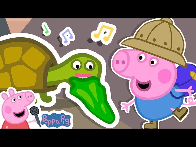 George Finds A Dinosaur! Safari Song 🦖 Peppa Pig Nursery Rhymes & Kids Songs