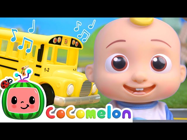 Wheels On The Bus Go Round and Round! | CoComelon Toy Play | Nursery Rhymes & Kids Songs