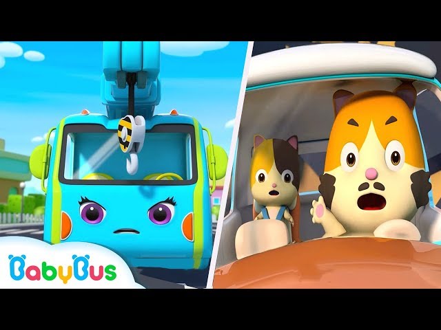 Crane and Tow Truck Rescue Team | Monster Truck, Fire Truck | Kids Songs | Kids Cartoon | BabyBus