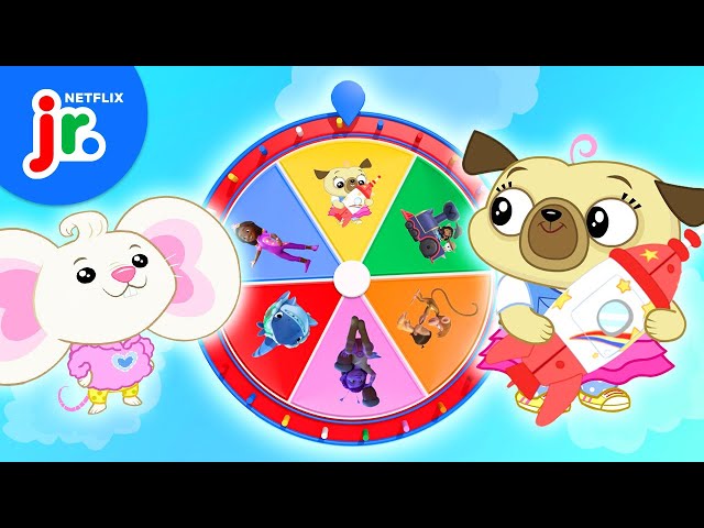 Mystery Wheel of Animal Best Friends! 🐶 Mighty Little Bheem, Chip and Potato & More! | Netflix
