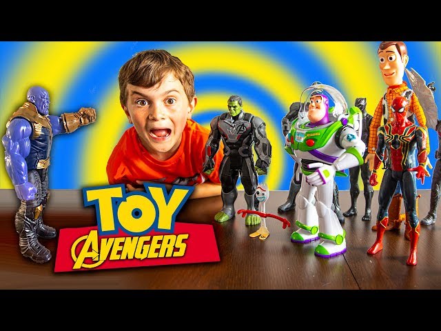 Buzz Joins The Avengers!! - Fun Toy Story 4 Kids Parody
