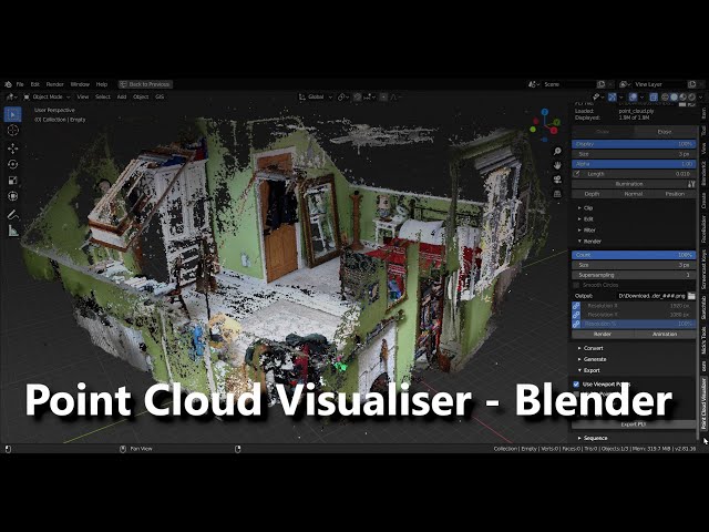 Point Cloud Visualizer  - Blender
