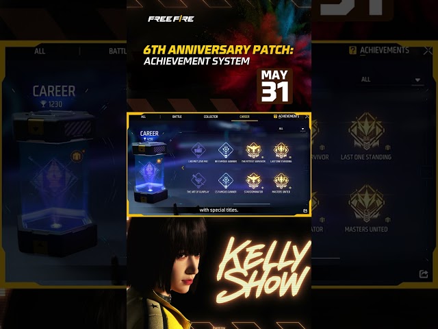 Kelly Show S3 EP3 - Achievement System | Free Fire NA