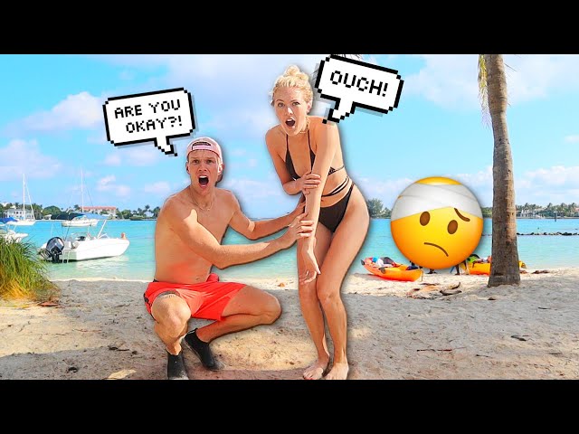 MY GIRLFRIEND GOT HURT IN THE OCEAN! *REAL*