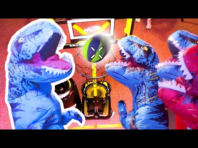 Dinosaur Battle 🦖 Best Slam Dunk | Nerf House Showdown | Full Episodes | Nerf Wars