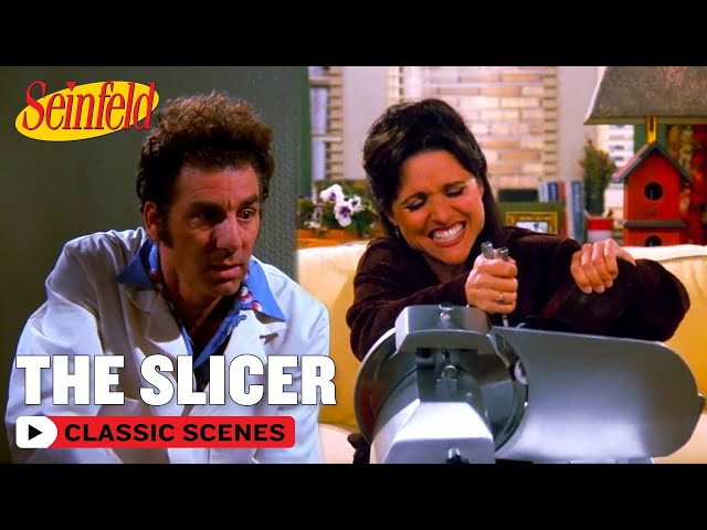 Elaine Borrows Kramer's Meat Slicer | The Slicer | Seinfeld