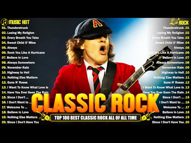Aerosmith, Pink Floyd, Queen, The Who, CCR, AC/DC, The Police 🔥 Power Ballads | Classic Rock Songs