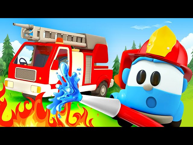 Sing with Leo! The Fire Truck song for kids. Nursery rhymes & songs for kids.