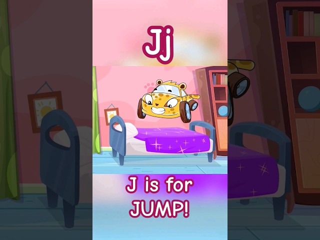 J is for JUMP! Learn ABC with Baby Cars #babycars #abc #jump