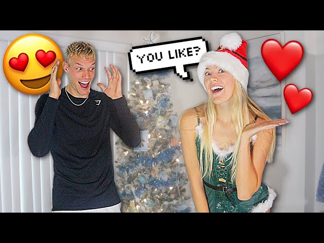 Surprising My Boyfriend With a Spicy Christmas Outfit!