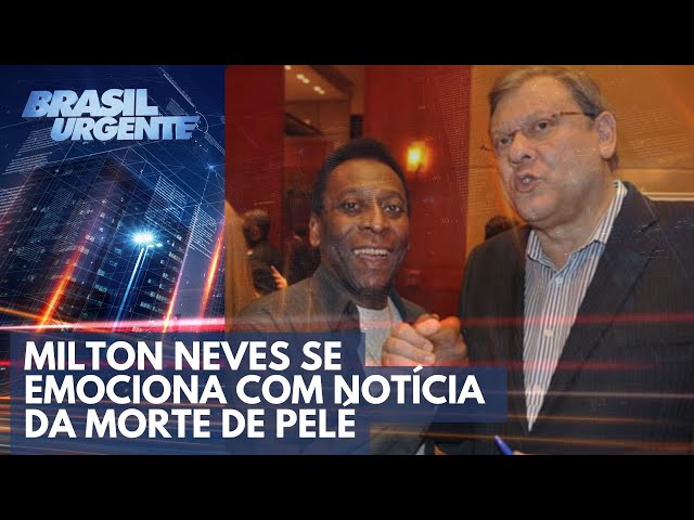 Milton Neves se emociona com notícia da morte de Pelé
