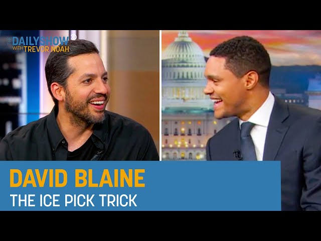 David Blaine - The Ice Pick Trick | The Daily Show Throwback