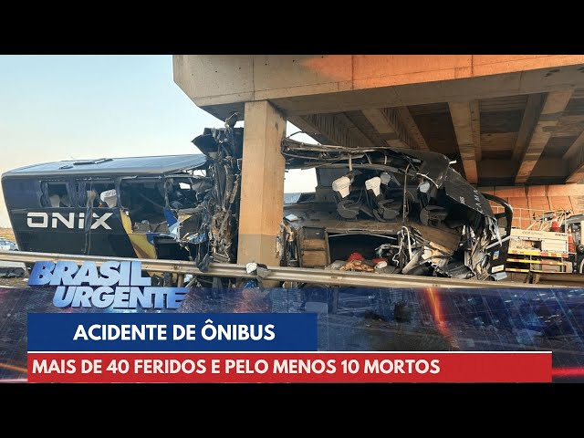 Acidente com ônibus deixa mais de 40 pessoas feridas no interior de SP | Brasil Urgente