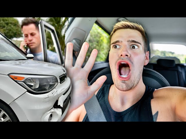 our vacation was wrecked...literally (first car accident)