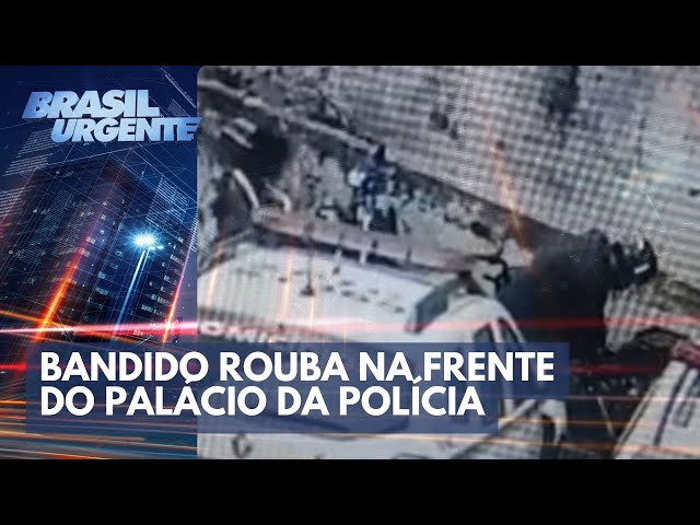 Bandido rouba na frente do Palácio da Polícia no centro de São Paulo | Brasil Urgente