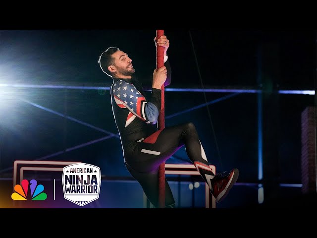 See Olympic Gold Medalist Tackle the Course for the First Time | American Ninja Warrior | NBC