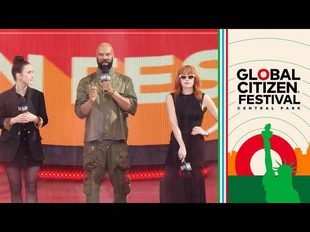 Global Citizen Festival Hosts Welcome the Crowd to NYC's Central Park | Global Citizen Festival 2023