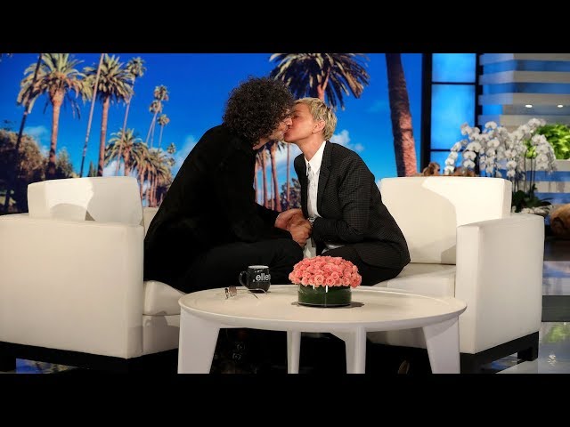 Howard Stern Gives Ellen an Unforgettable Kiss